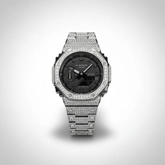 Relógio Cravejado Casioak Cristalian Edition #02 – Full Custom Brilhantes VVS+