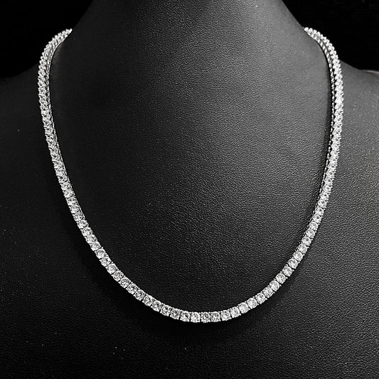 Corrente Cravejada Premium Prata 925 Legítima - 3MM