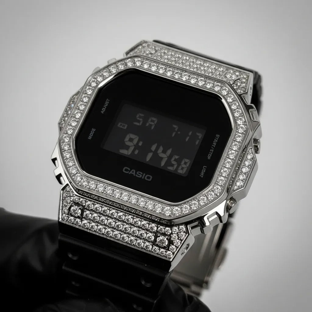 Relógio Casio G-Shock Cristalian Edition Custom - Cravejado Personalizado Com Brilhantes VVS+