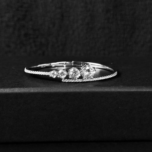 Bracelete Cravejado Prata 925 "STAR"