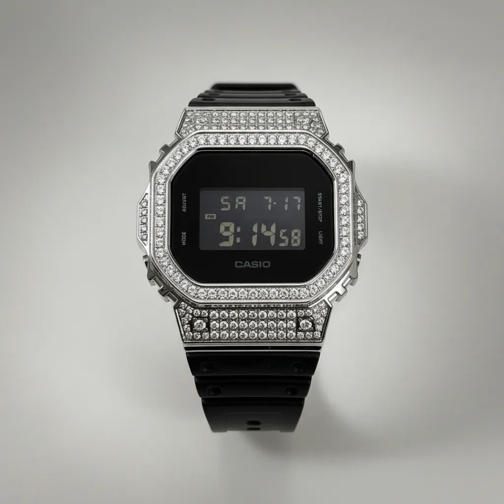 Relógio Casio G-Shock Cristalian Edition Custom - Cravejado Personalizado Com Brilhantes VVS+