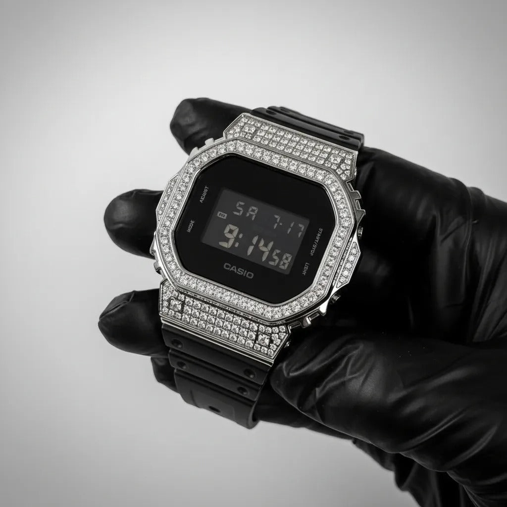 Relógio Casio G-Shock Cristalian Edition Custom - Cravejado Personalizado Com Brilhantes VVS+
