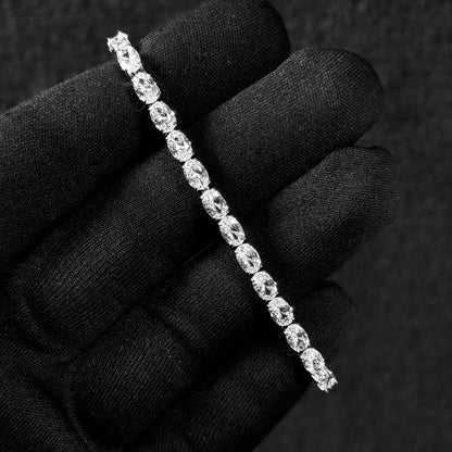 Pulseira Cravejada VAYT Premium Riviera Oval - 4mm