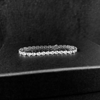 Pulseira Cravejada VAYT Premium Riviera Oval - 4mm