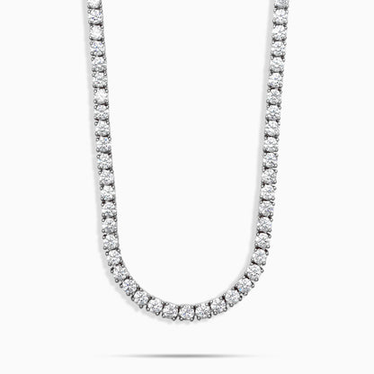 Corrente Cravejada Premium Prata 925 Legítima - 3MM